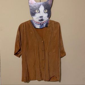 Vintage pale orange button up!